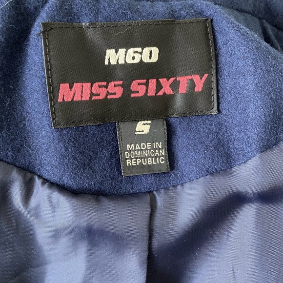 NWT Miss Sixty Cassie Coat Trench Military Double Breasted Fit and Flare - Picture 14 of 15